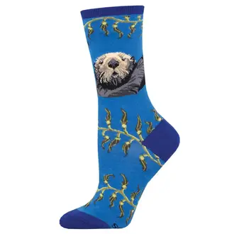 Socksmith Socksmith - Sea Otter - Blue - Crew - Women's