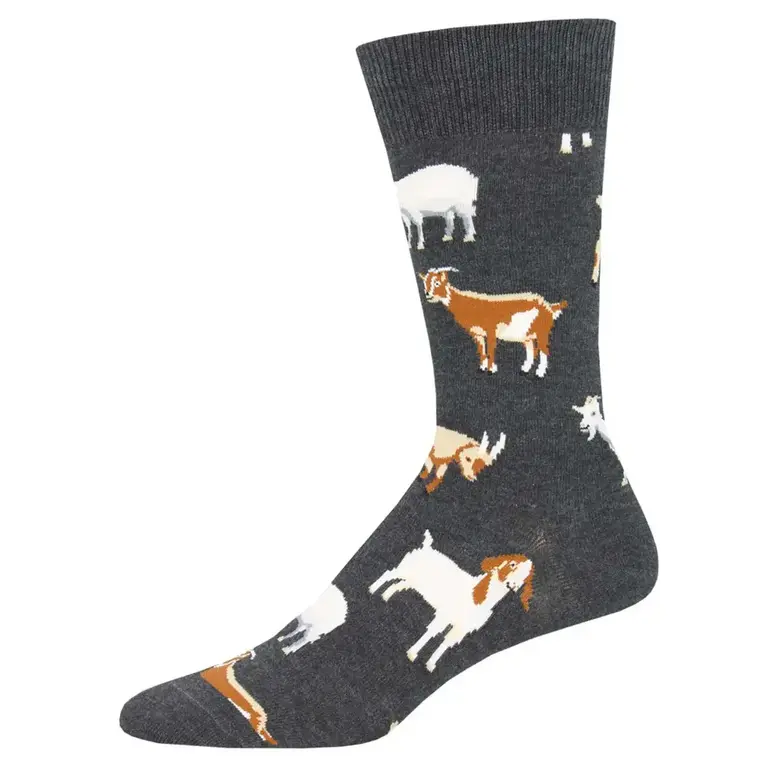 Socksmith Socksmith - Silly Billy - Charcoal Heather - Crew - Men's