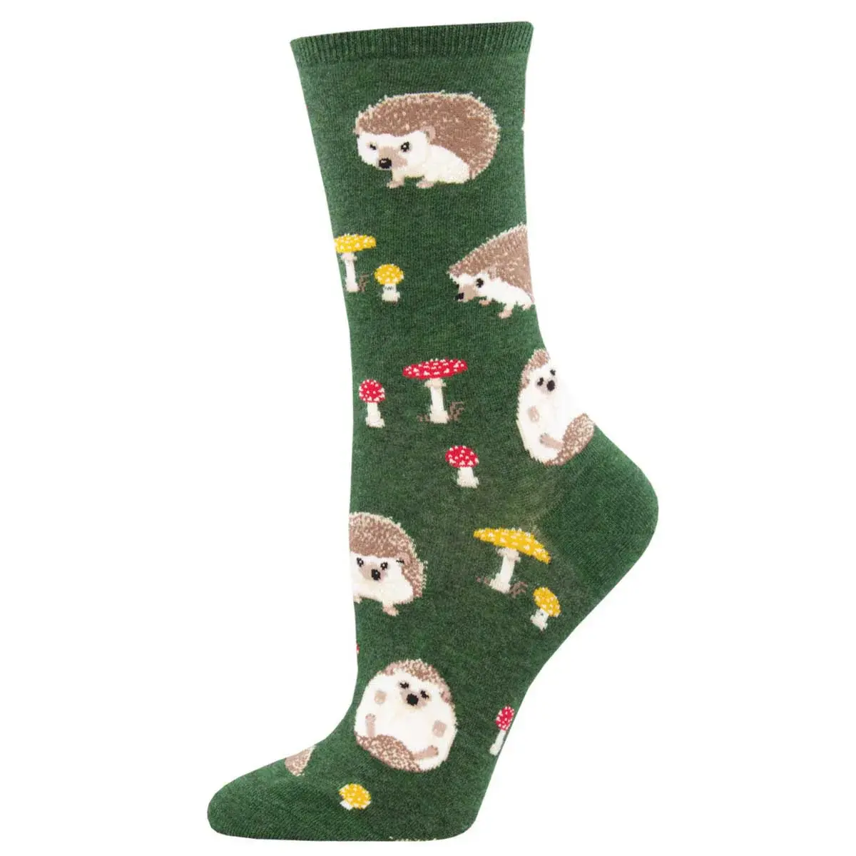 Socksmith - Slow Poke - Green Heather - Crew - Women's