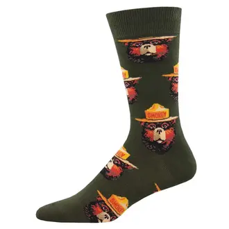 Socksmith Socksmith - Smokey Face - Green - Crew - Men's