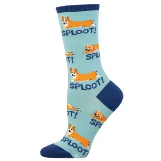 Socksmith Socksmith - Sploot - Blue - Crew - Women's