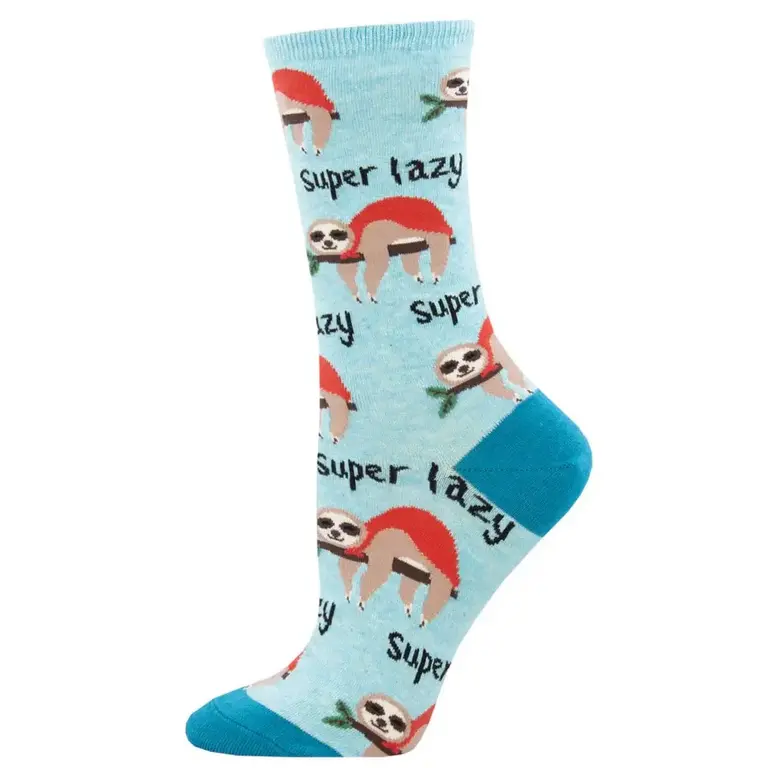 Socksmith Socksmith - Super Lazy - Blue Heather - Crew - Women's
