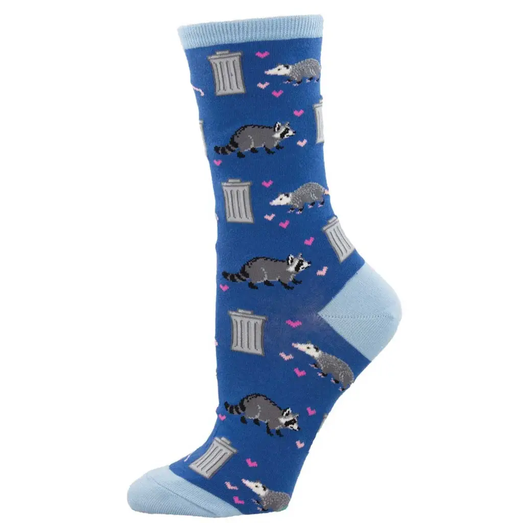Socksmith - Trashy Love - Blue - Crew - Women's
