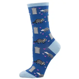 Socksmith Socksmith - Trashy Love - Blue - Crew - Women's