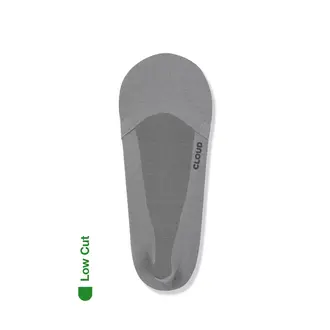 Cloud Cloud - Low Cut No Show - Gray