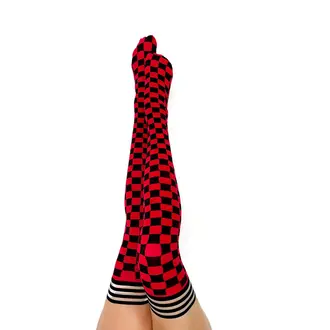 Kixies Kix'ies - Game Day - Thigh High - Red/Black