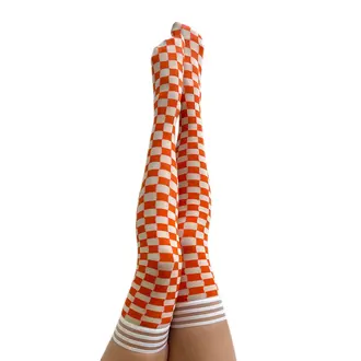 Kixies Kix'ies - Game Day - Thigh High - Orange/White