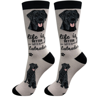 Life is Better LIFE IS BETTER - Black Lab - Tan - Crew - OSFM