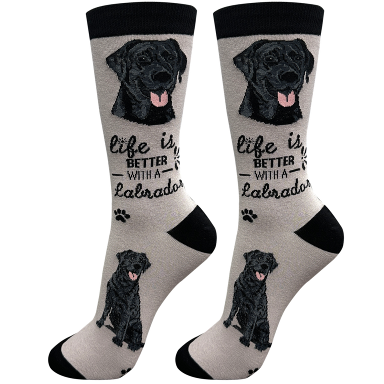 Life is Better LIFE IS BETTER - Black Lab - Tan - Crew - OSFM