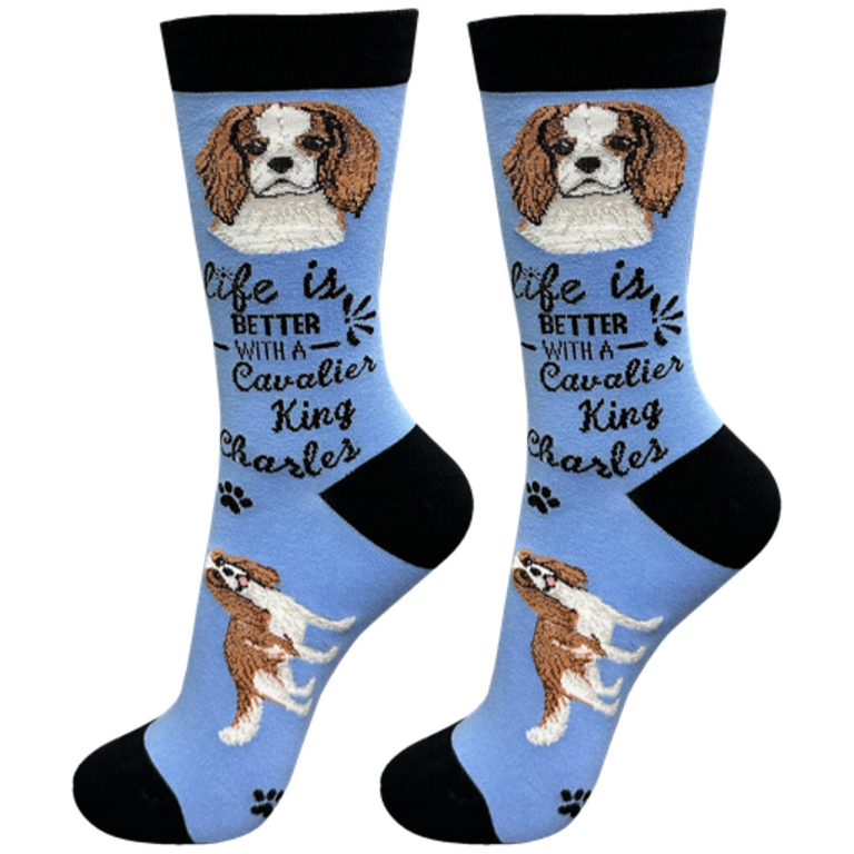 Life is Better LIFE IS BETTER - Cavalier King Charles - Crew - OSFM