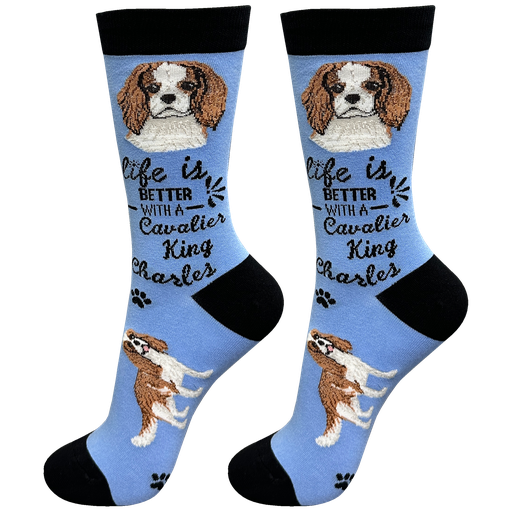 LIFE IS BETTER - Cavalier King Charles - Crew - OSFM