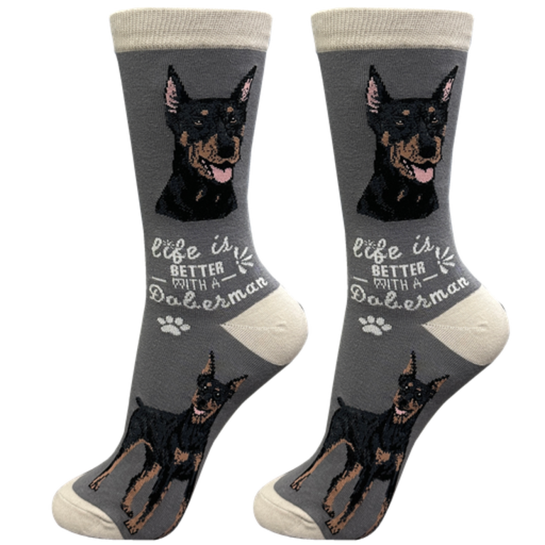 Life is Better LIFE IS BETTER - Doberman - Crew - OSFM