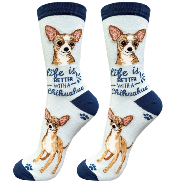 Life is Better LIFE IS BETTER - Fawn Chihuahua - Crew - OSFM