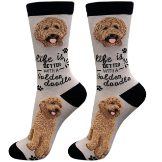 Life is Better LIFE IS BETTER - Red Goldendoodle - Crew - OSFM