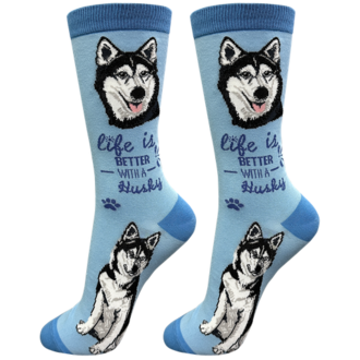 Life is Better LIFE IS BETTER - Siberian Husky - Crew - OSFM