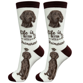 Life is Better LIFE IS BETTER - Weimaraner - Crew - OSFM