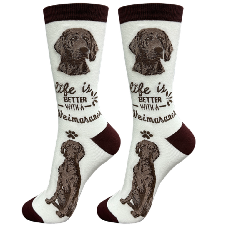 Life is Better LIFE IS BETTER - Weimaraner - Crew - OSFM