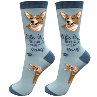 Life is Better LIFE IS BETTER - Welsh Corgi - Crew - OSFM