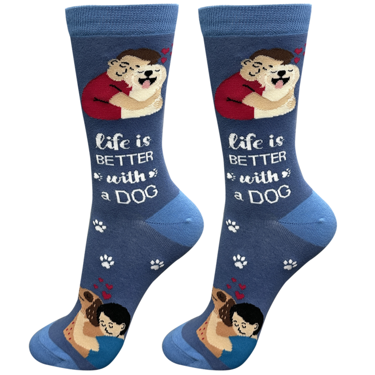 Life is Better LIFE IS BETTER - I Love My Dog/Mutt - Crew - OSFM