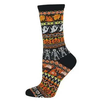 Socksmith Socksmith - Spooky Season - Black/Orange - Crew - Women's