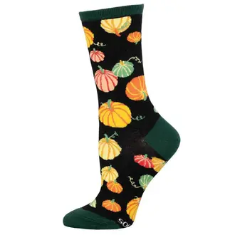 Socksmith Socksmith - Ain't That Something Pumpkin - Black - Crew - Women's