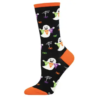 Socksmith Socksmith - Haunted House Party - Black - Crew - Women's