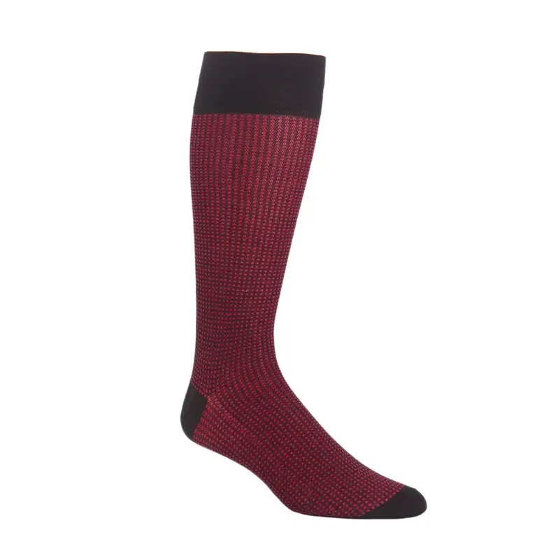 Dapper Classics Dapper Classics - Black and Red Grenadine - Cotton - Over The Calf