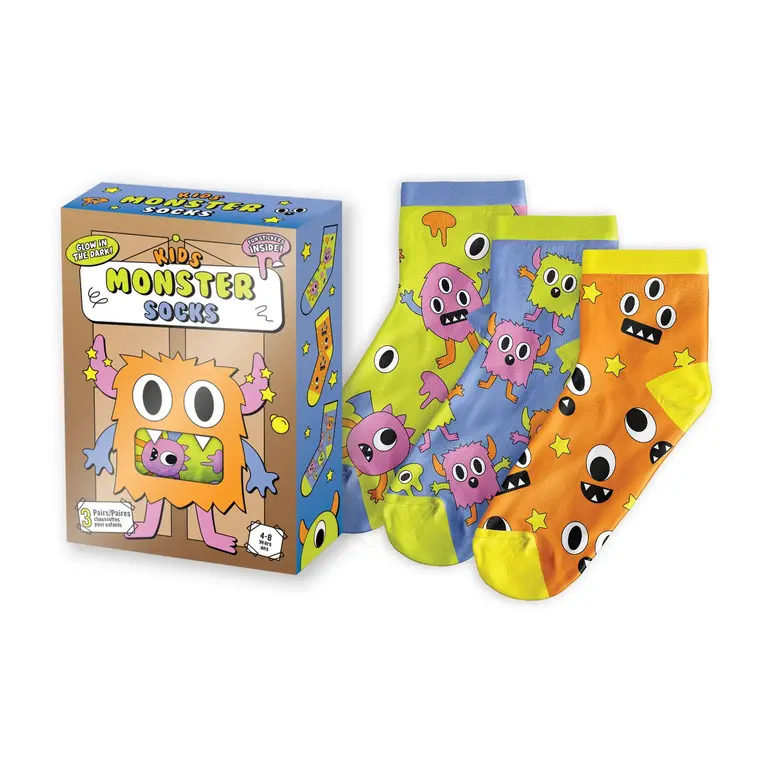 Main and Local Main And Local - Monster Socks - 3-Pack - Kids