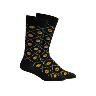 Brown Dog Hosiery Brown Dog Hosiery - Sunday Spent - Black - Men's