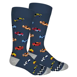 Brown Dog Hosiery Brown Dog Hosiery - Do  It For Dale - Insignia Blue - Men's