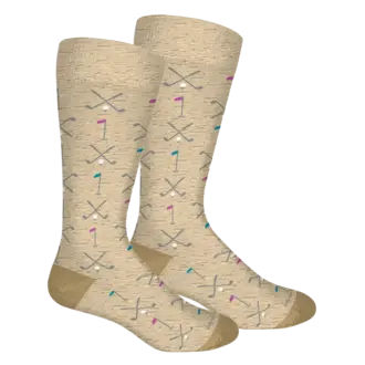 Brown Dog Hosiery Brown Dog Hosiery - Club Neat - Oatmeal - Men's