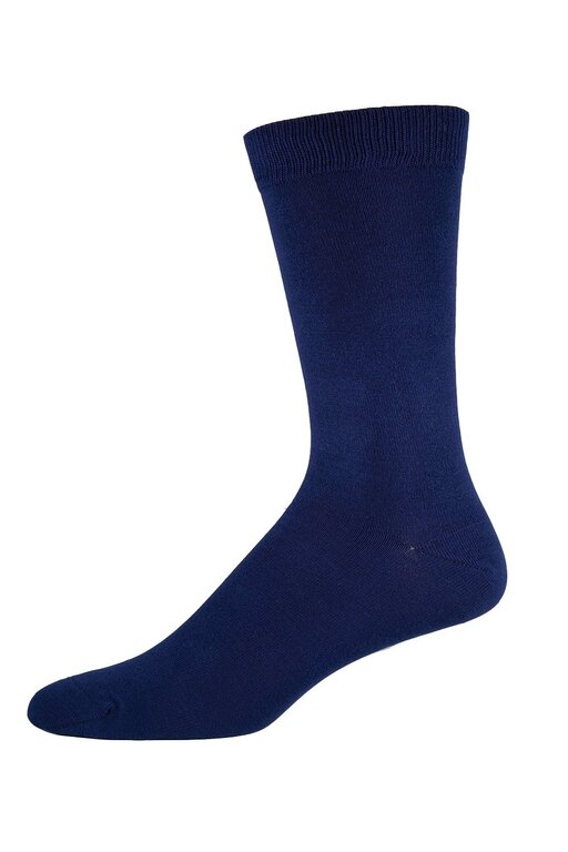 Socksmith Socksmith - Bamboo - Solid - Navy - Crew - Men's