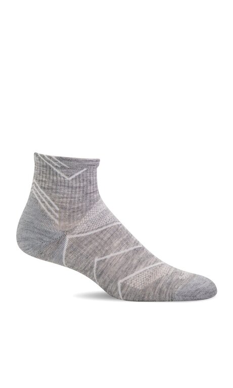 Sockwell Sockwell - Moderate Compression - Incline Quarter - SW11W - Light Grey Solid - Women's
