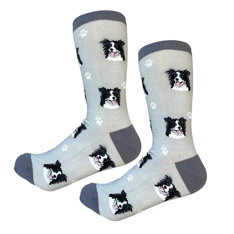 Sock Daddy Sock Daddy - Border Collie - Gray - Crew - Unisex