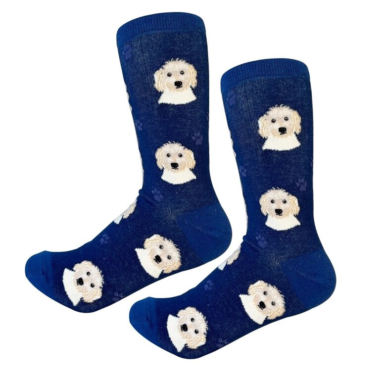 Sock Daddy Sock Daddy - Goldendoodle - Navy - Crew - Unisex