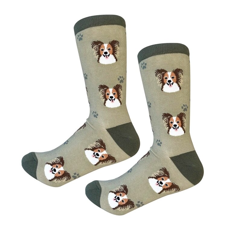 Sock Daddy Sock Daddy - Papillon - Moss - Crew - Unisex