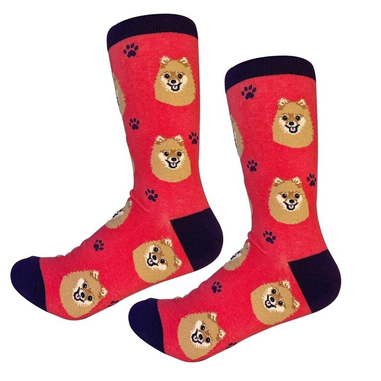 Sock Daddy Sock Daddy - Pomeranian - Red - Crew - Unisex