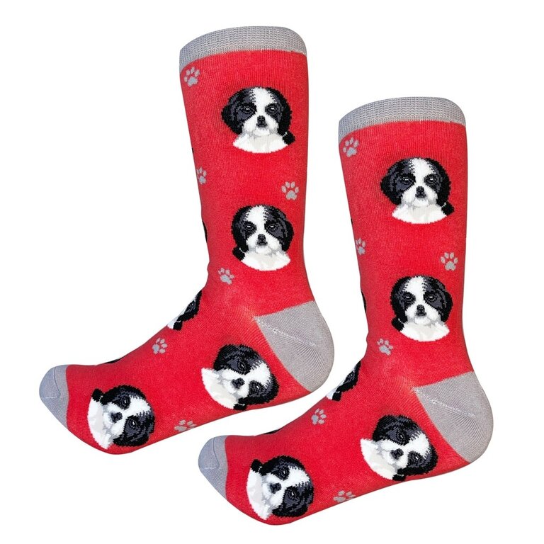 Sock Daddy Sock Daddy - Shih Tzu - Red - Crew - Unisex