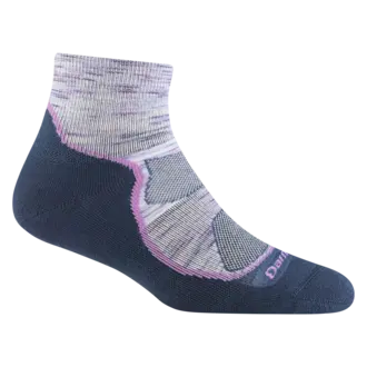 Darn Tough Vermont Darn Tough - Hiker - Lightweight with Cushion - Quarter - Cosmic Purple - Women's