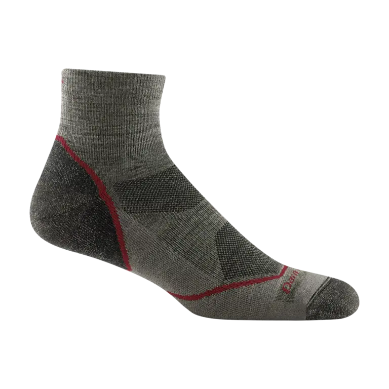 Darn Tough Vermont Darn Tough - Hiker - Lightweight with Cushion - Quarter - Taupe - Men's
