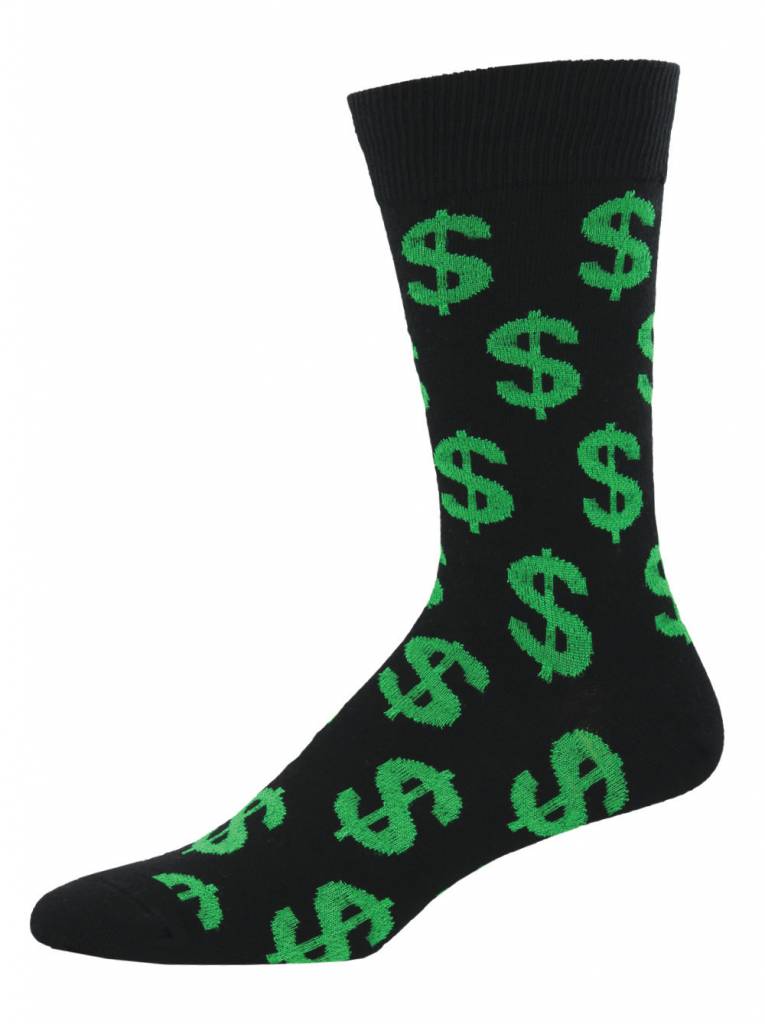 Socksmith - Cha Ching - Black - Crew - Men's