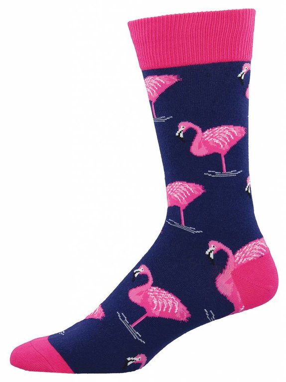 Socksmith Socksmith - Flamingo - Navy - Crew - Men's