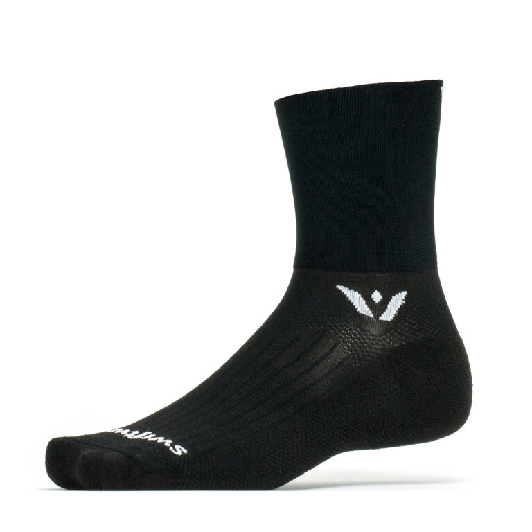 Swiftwick Swiftwick - Aspire - Quarter Crew High - Black