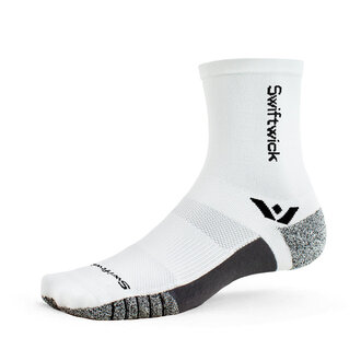Swiftwick Swiftwick - Flite XT Logo - Mid-Crew - White