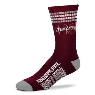 For Bare Feet FBF - 4-Stripe Deuce - Mississippi State Bulldogs - Unisex For Bare Feet FBF - 4-Stripe Deuce - Mississippi State Bulldogs - Unisex
