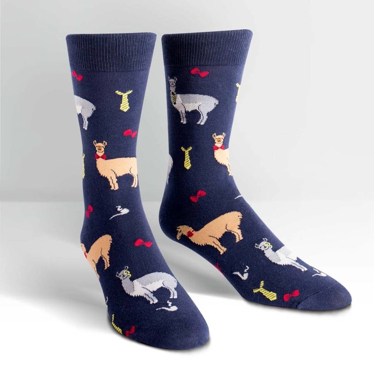 Sock It to Me Sock It to Me - Llama Drama - MEF0142 - Crew - Men's