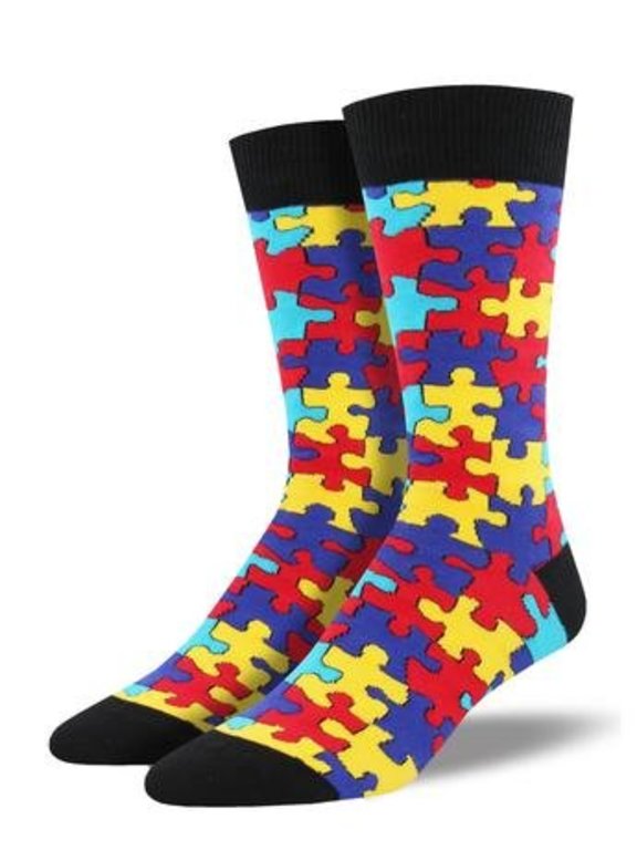 Socksmith Socksmith - Puzzled - Multi - MNC1640 - Crew - Men's