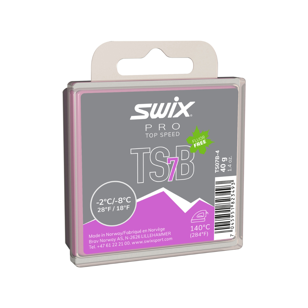 SWIX TS7 Black -2°C/-8°C 40g Wax
