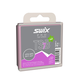 SWIX TS7 Black -2°C/-8°C 40g Wax