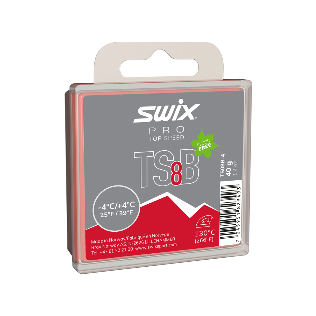 SWIX TS8 Black -4°C/+4°C 40g Wax